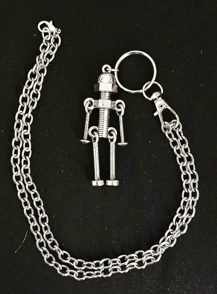 Screw Robot pendant & chain