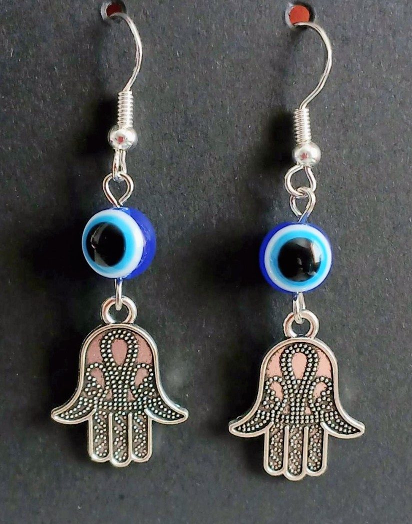 Hamsa hand earrings