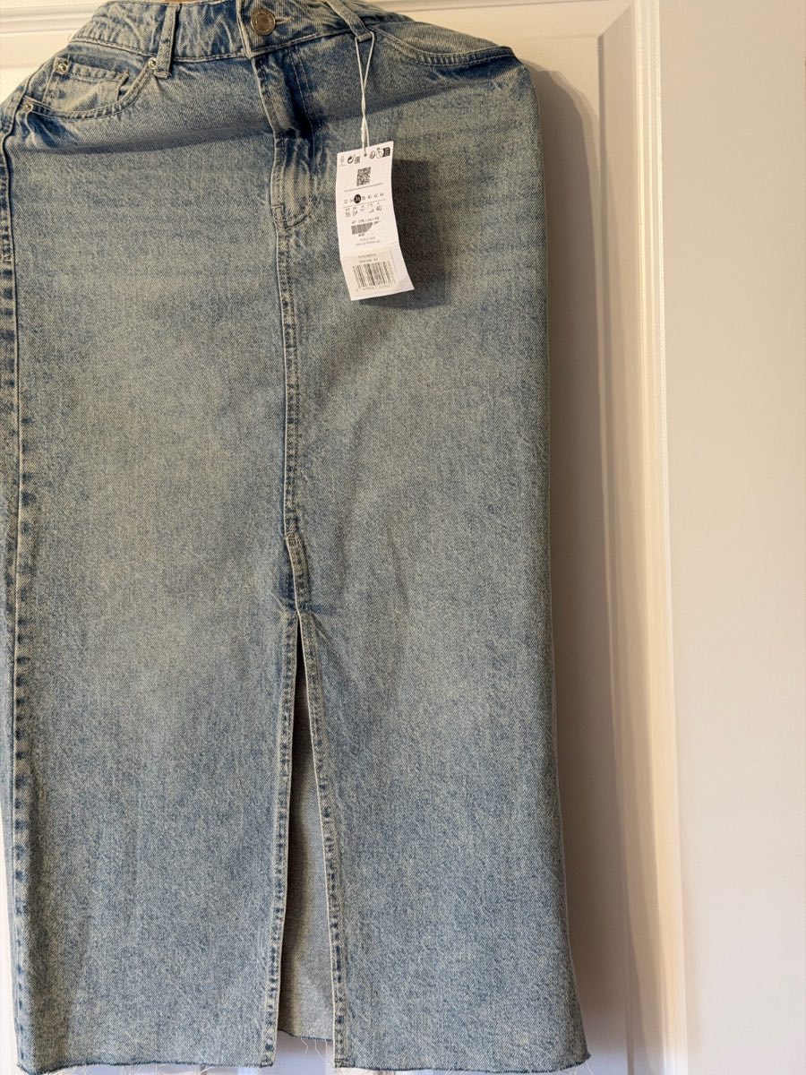 Denim long skirt size 8 EU36