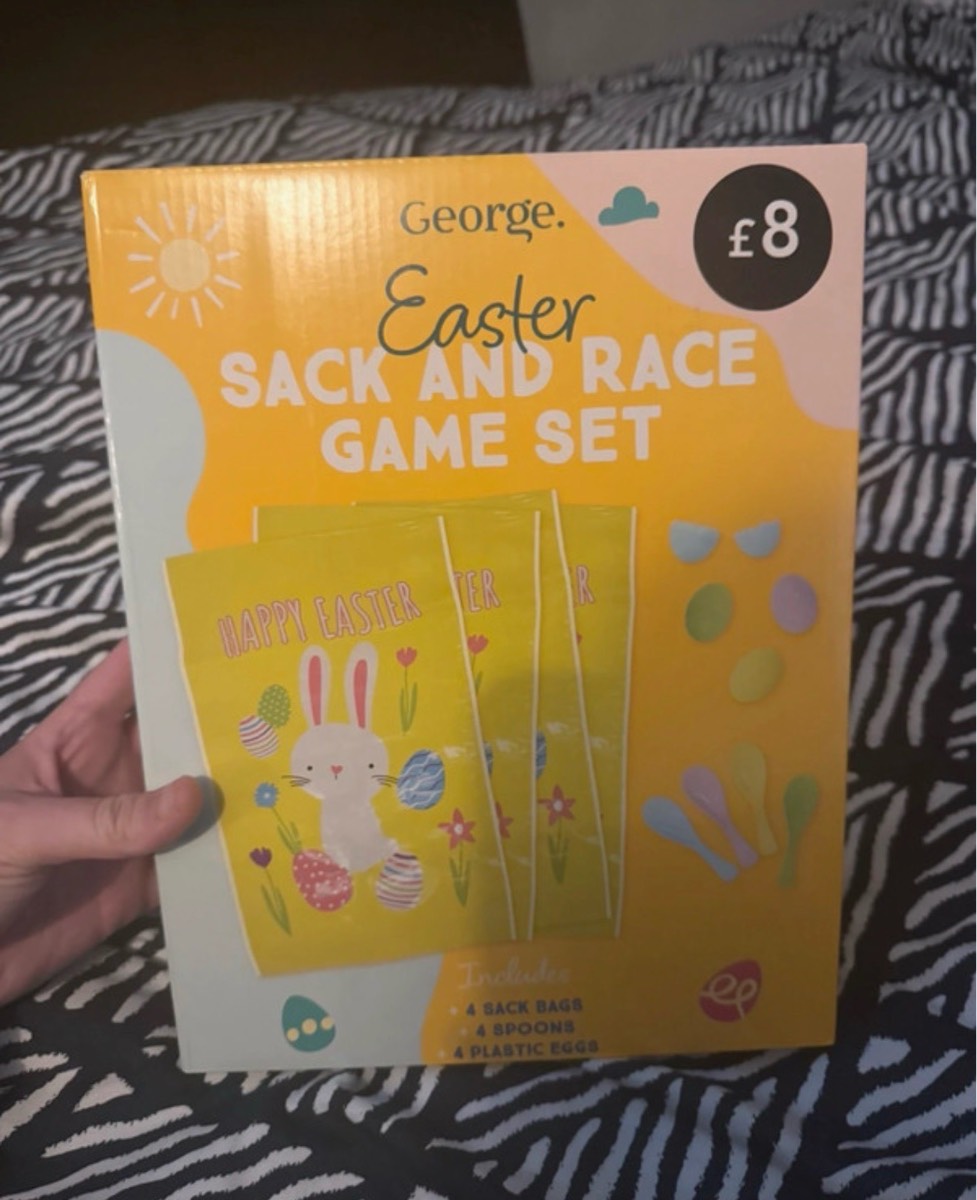 Easter sack and race new in box