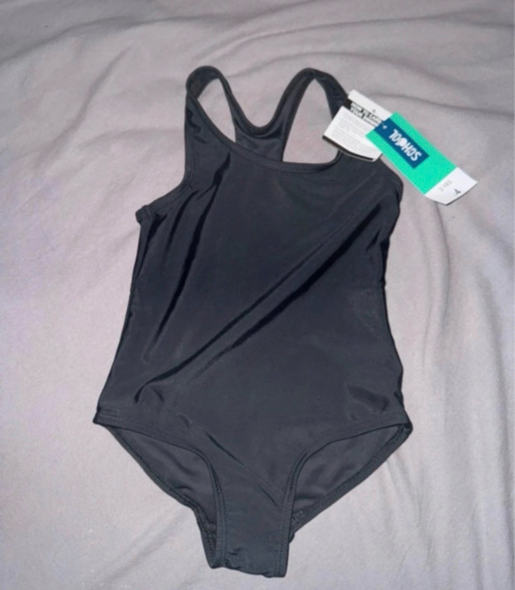 Children’s black swimming costume size 3 years