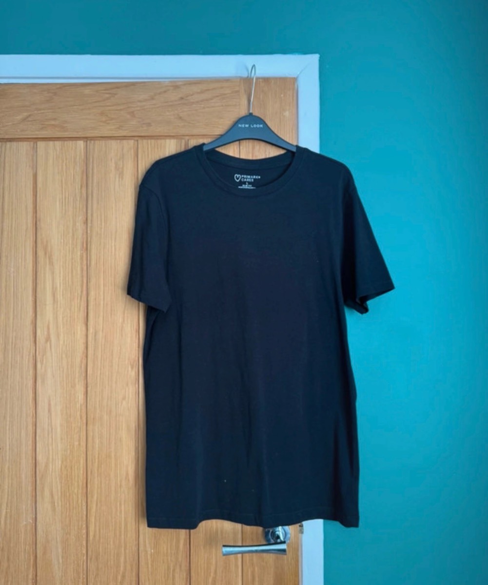Primark black tshirt size large