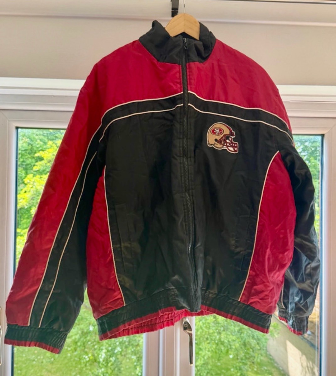 Vintage San Francisco 49ers NFL Full Zip Jacket XL Red & Black