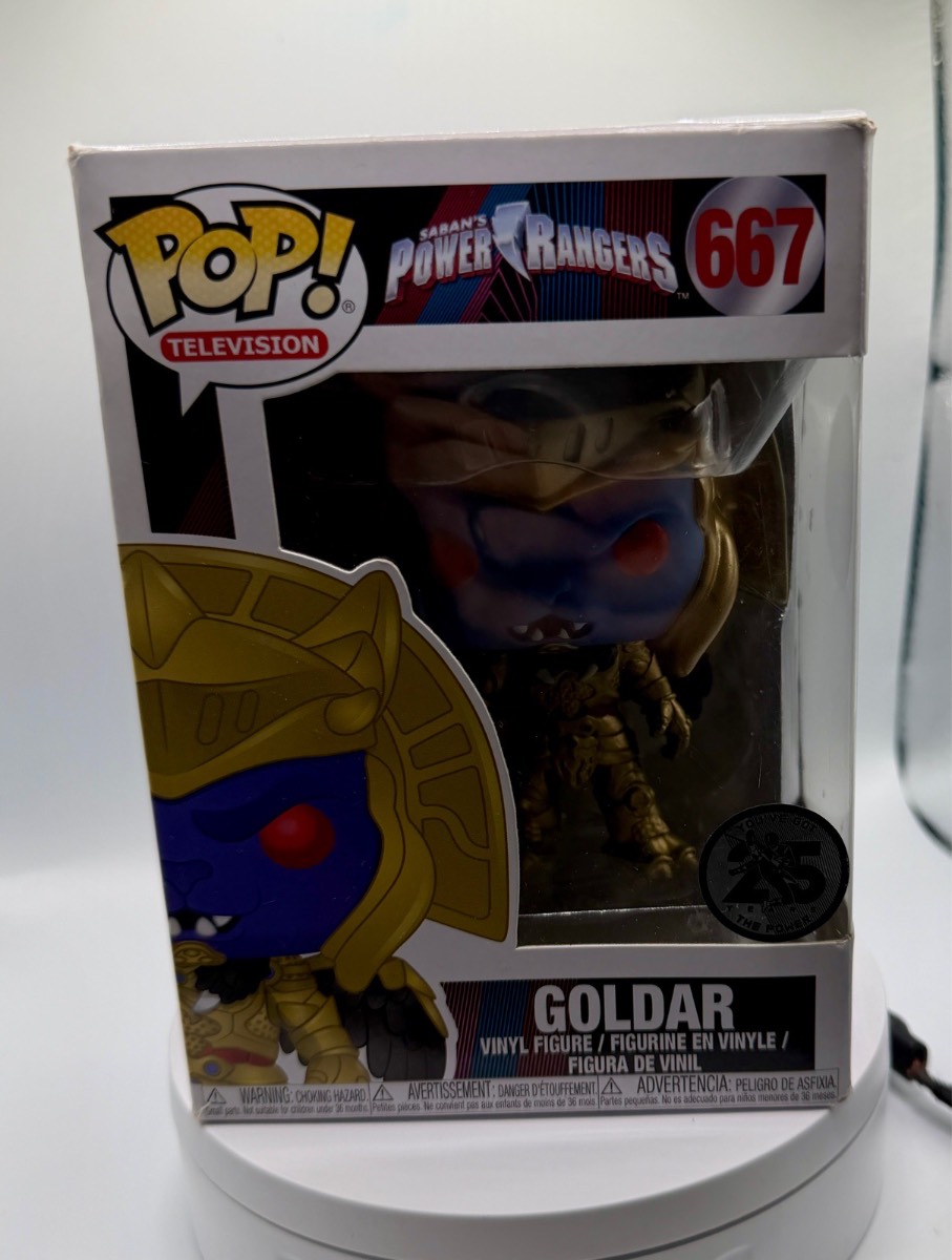 Funko Pop Goldar #667 Power Rangers 25 Years exclusive with box