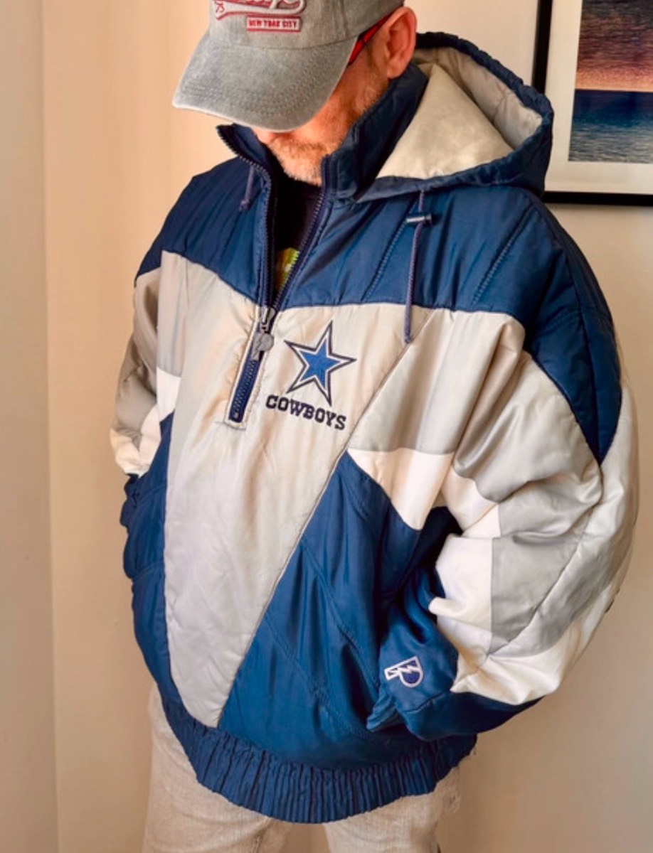 Vintage Dallas Cowboys Pro Player Hooded NFL Jacket XL