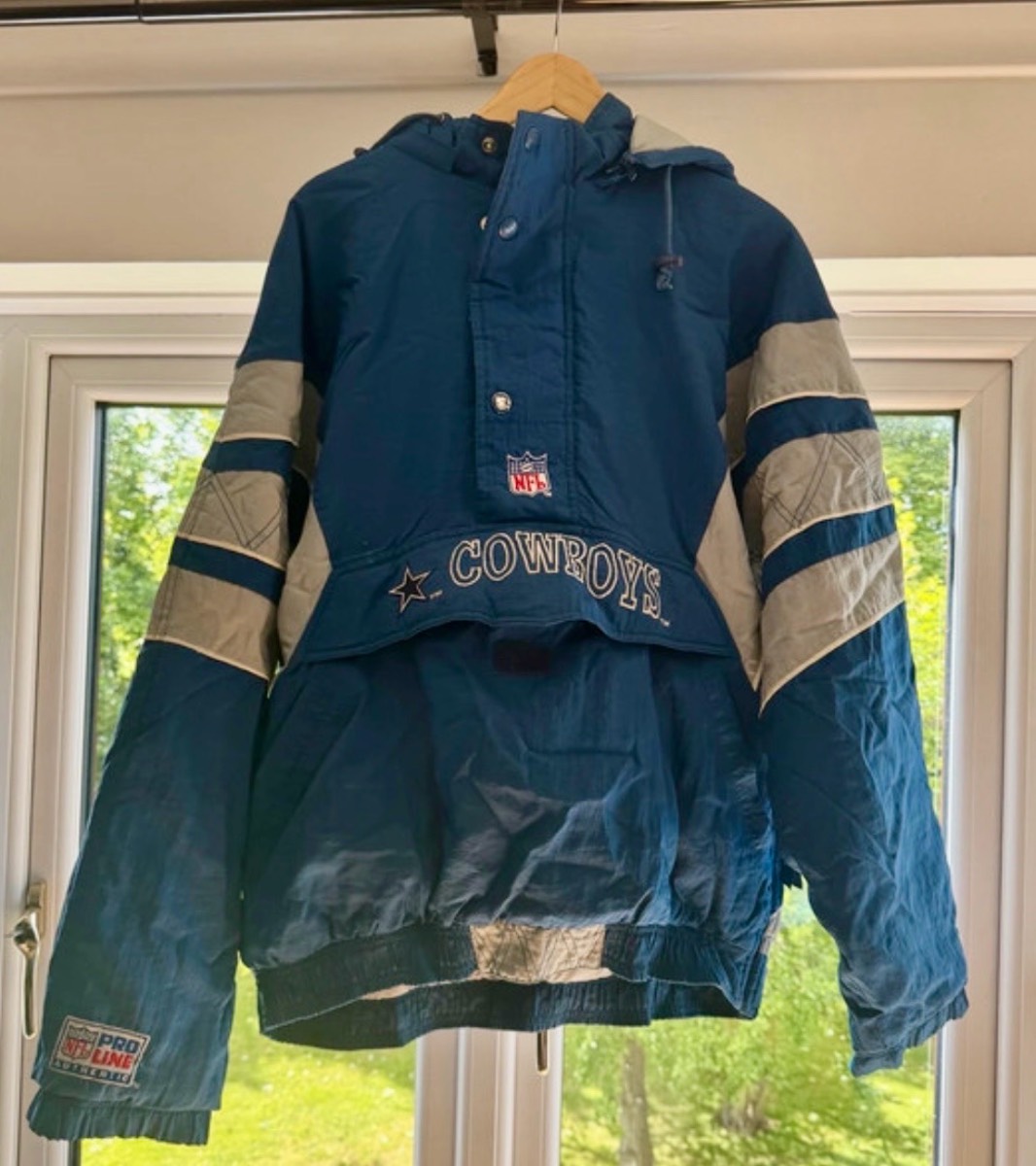 Vintage Starter Dallas Cowboys NFL Pro Line Hooded Pullover Jacket XL