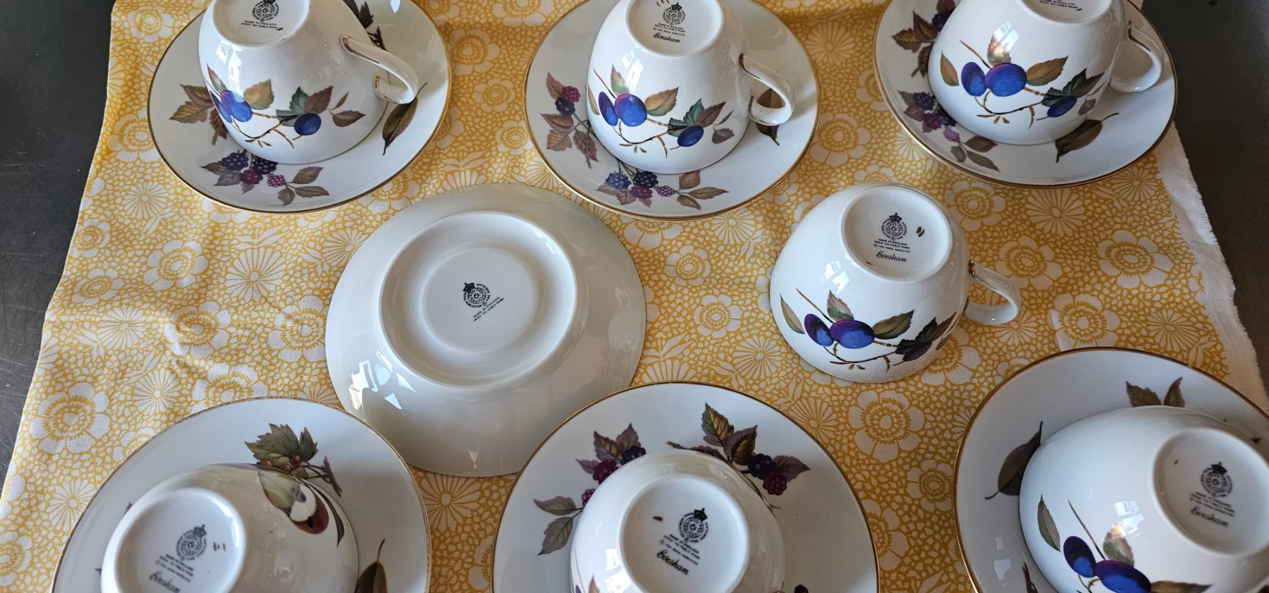 Royal Worcester 7x cup and saucer
