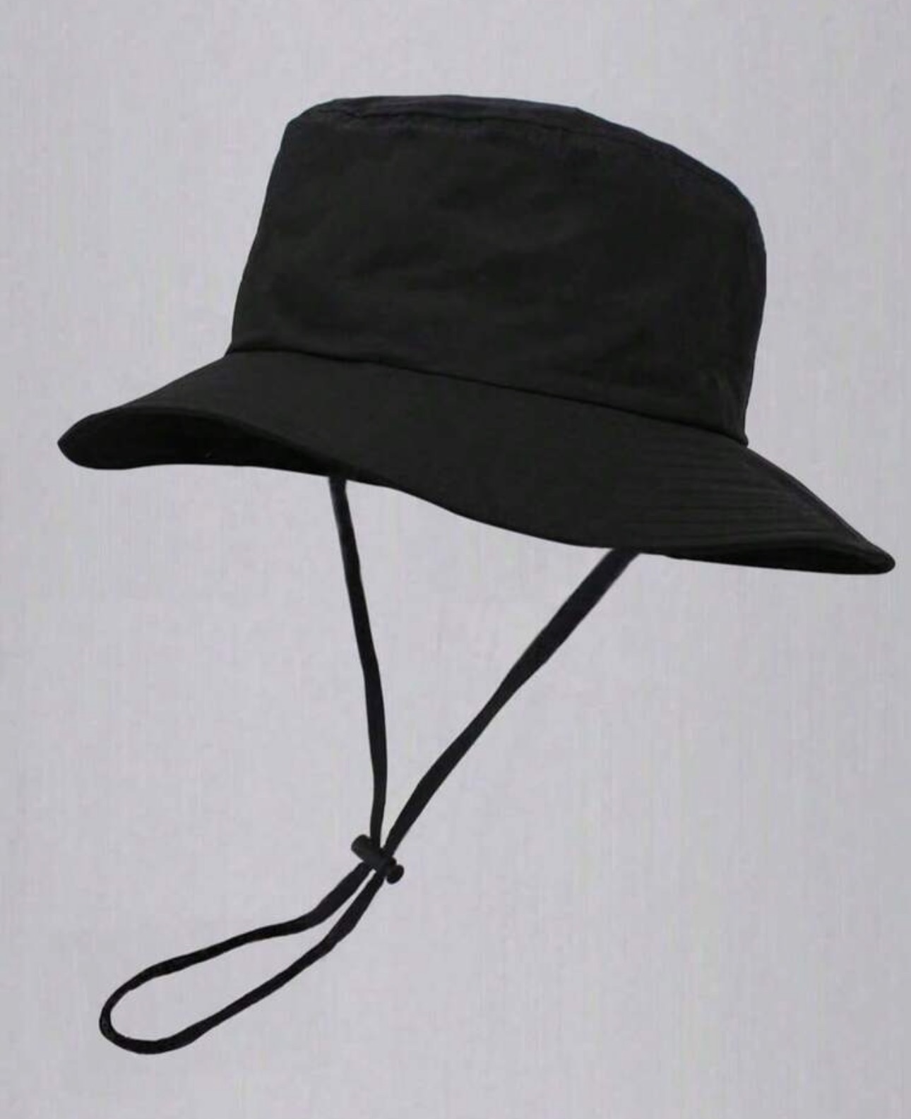 Unisex Solid Color Drawstring Bucket Hat, Outdoor Travel Hiking Casual Lightweight Fashionable hat