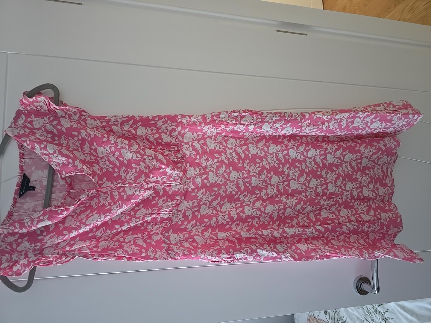 Crew Clothing Pink Floral Dress | Pretty Summer Dress | Size 8