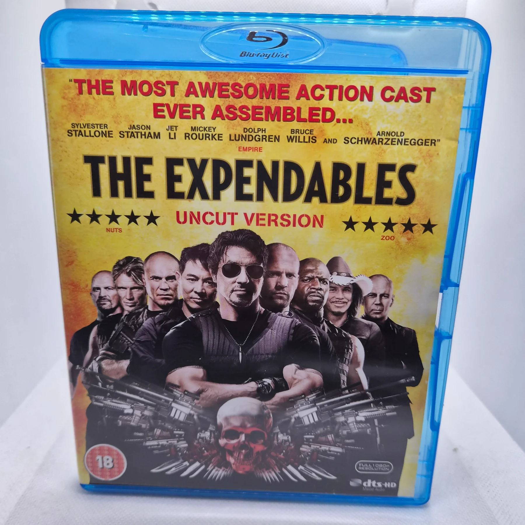 The Expendables Uncut Version (Blu-ray, 2010) (18) Stallone Region B