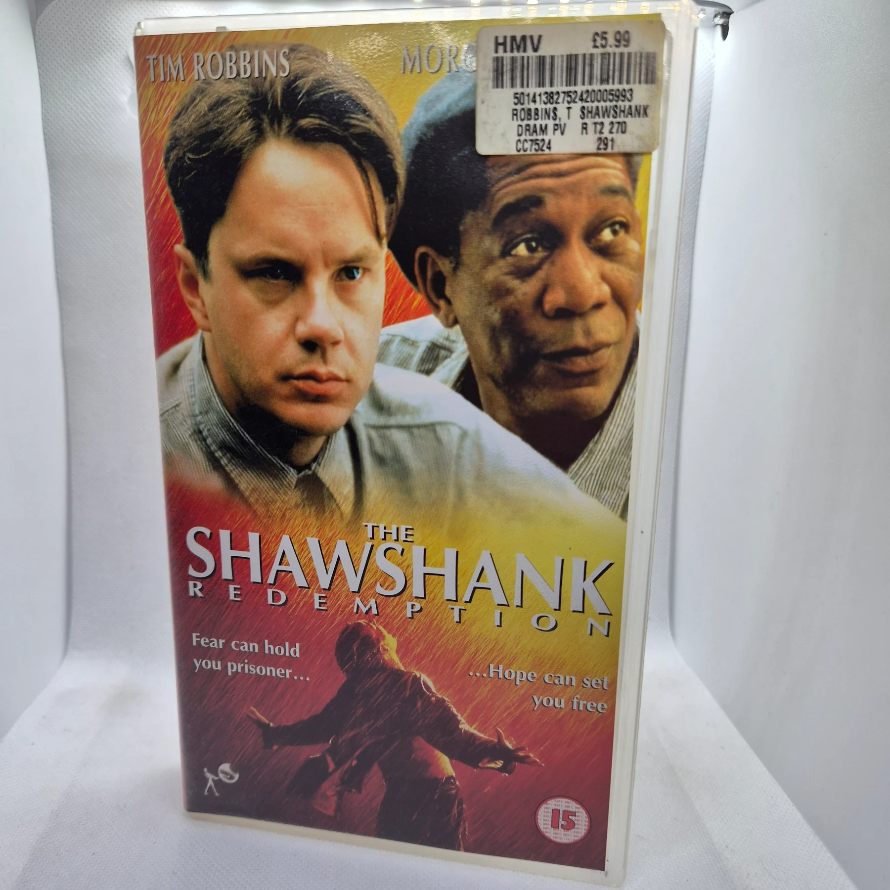 The Shawshank Redemption VHS PAL (15) 1994 Drama Tim Robbins Morgan Freeman