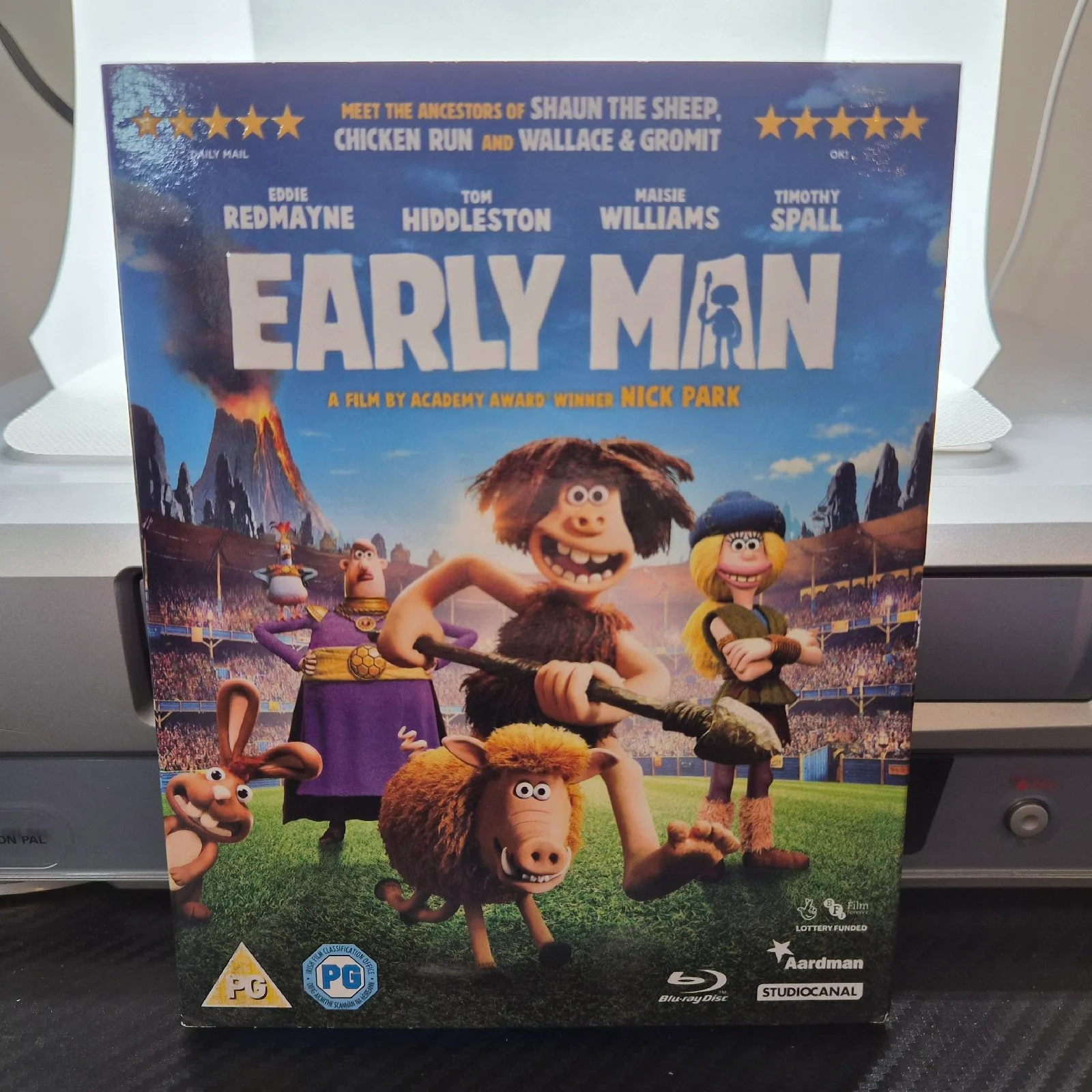 Early Man (Blu-ray, 2018) (PG) Eddie Redmayne Region B Audio Commentary