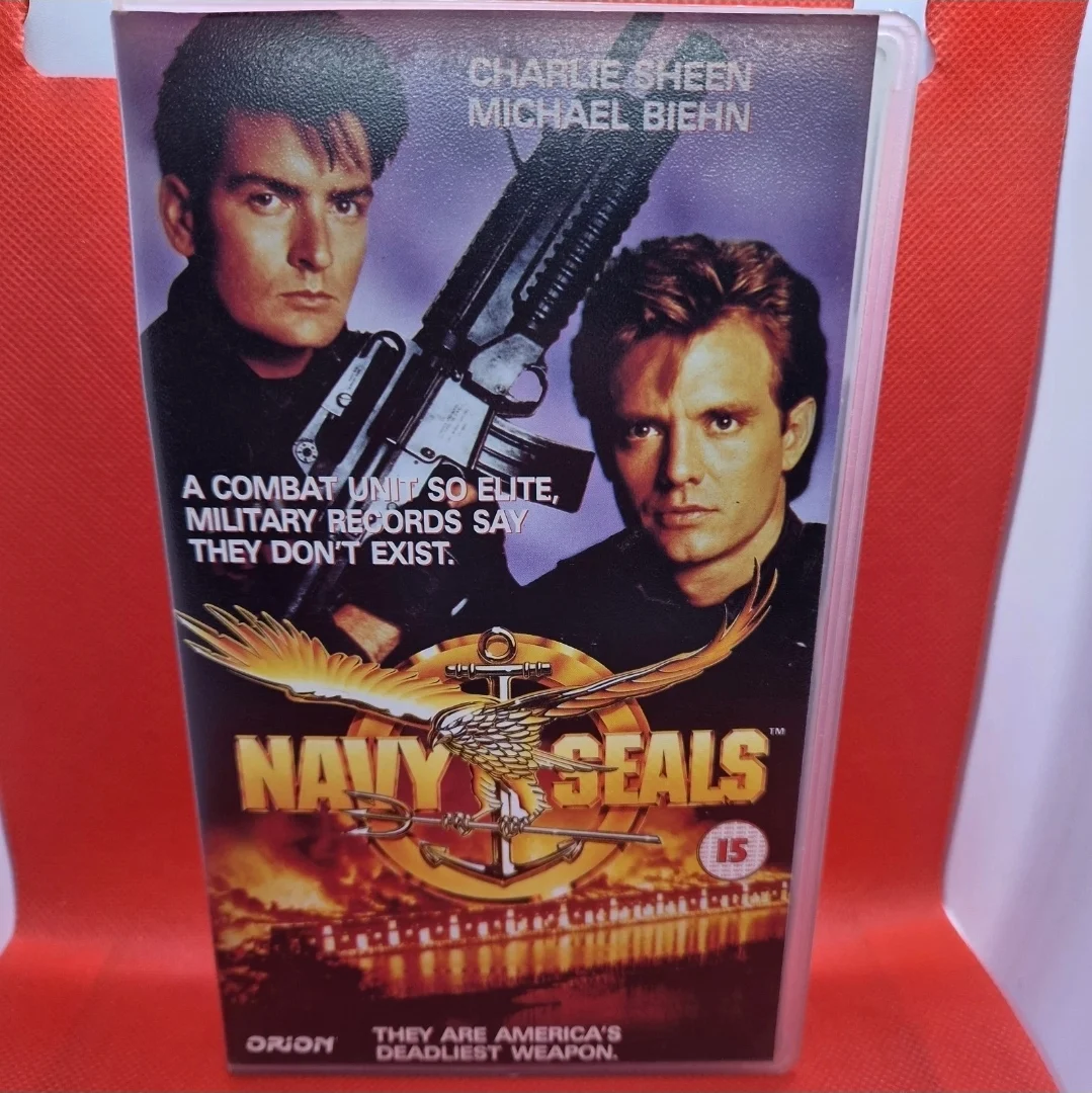 Navy Seals VHS PAL (15) 1990 Action Military Orion Charlie Sheen Biehn