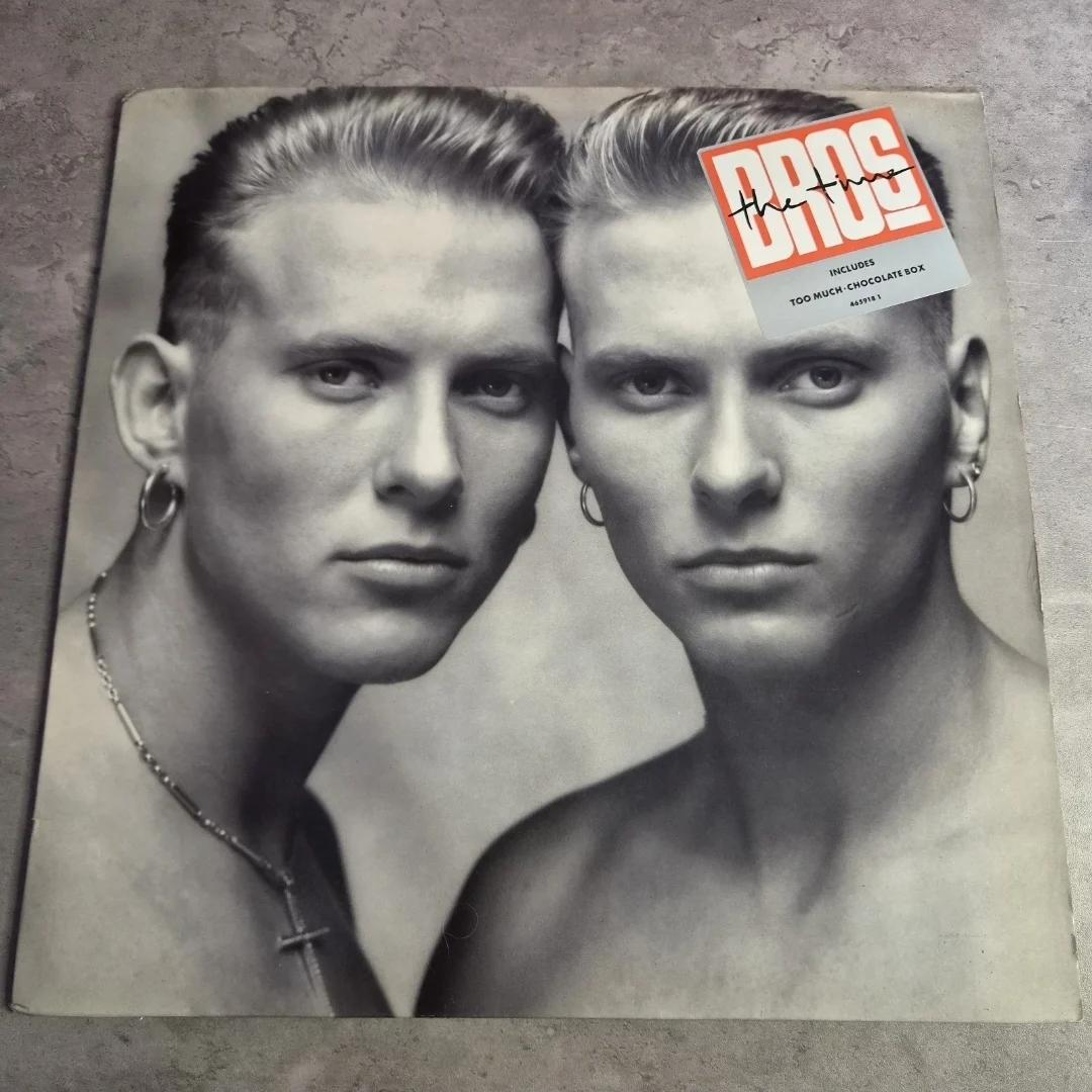 Bros - The Time 12" Vinyl LP 1989 CBS 465918 With Lyrics Inner