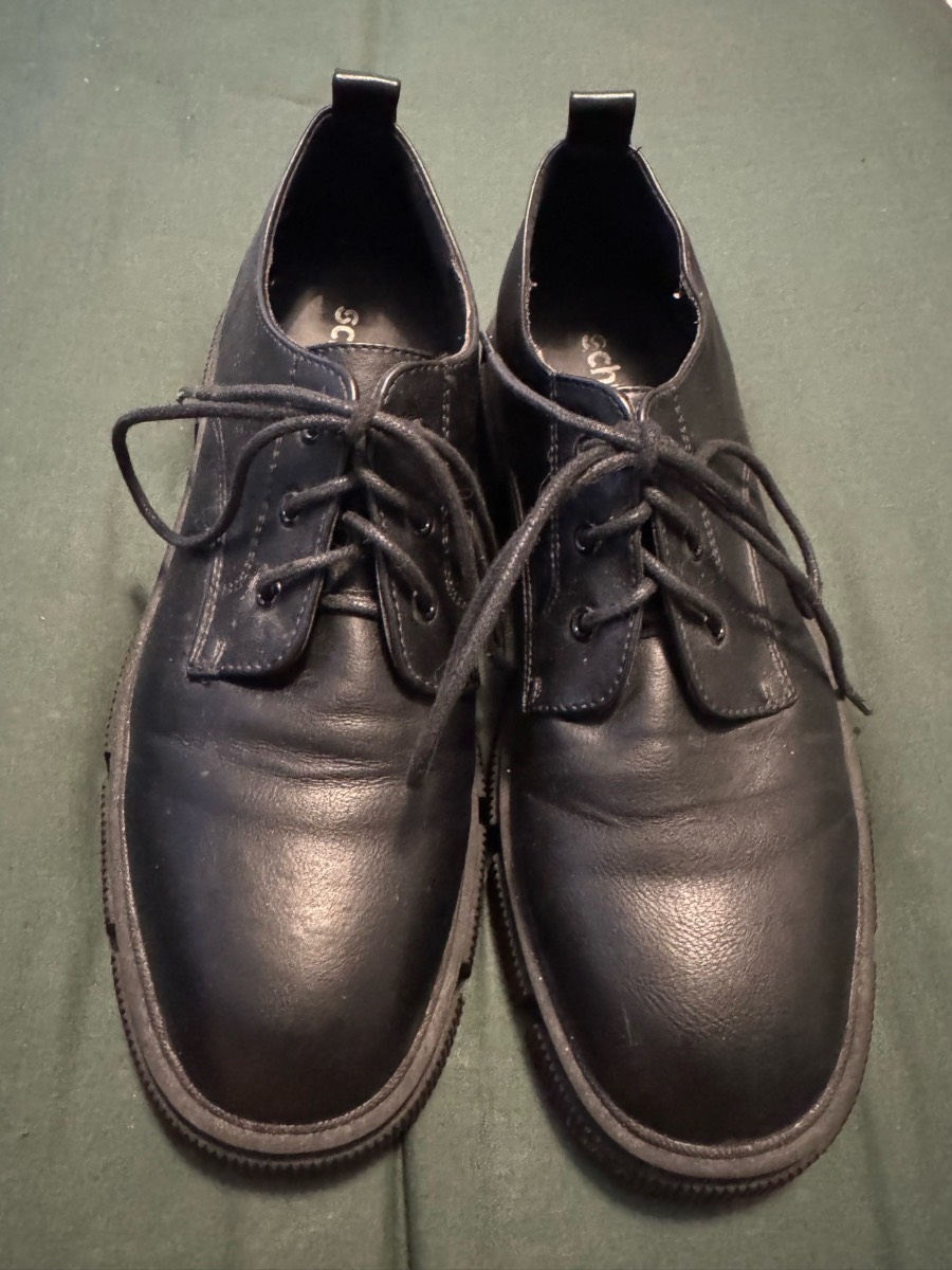 Schuh Vegan Friendly Black Lace-up Shoes