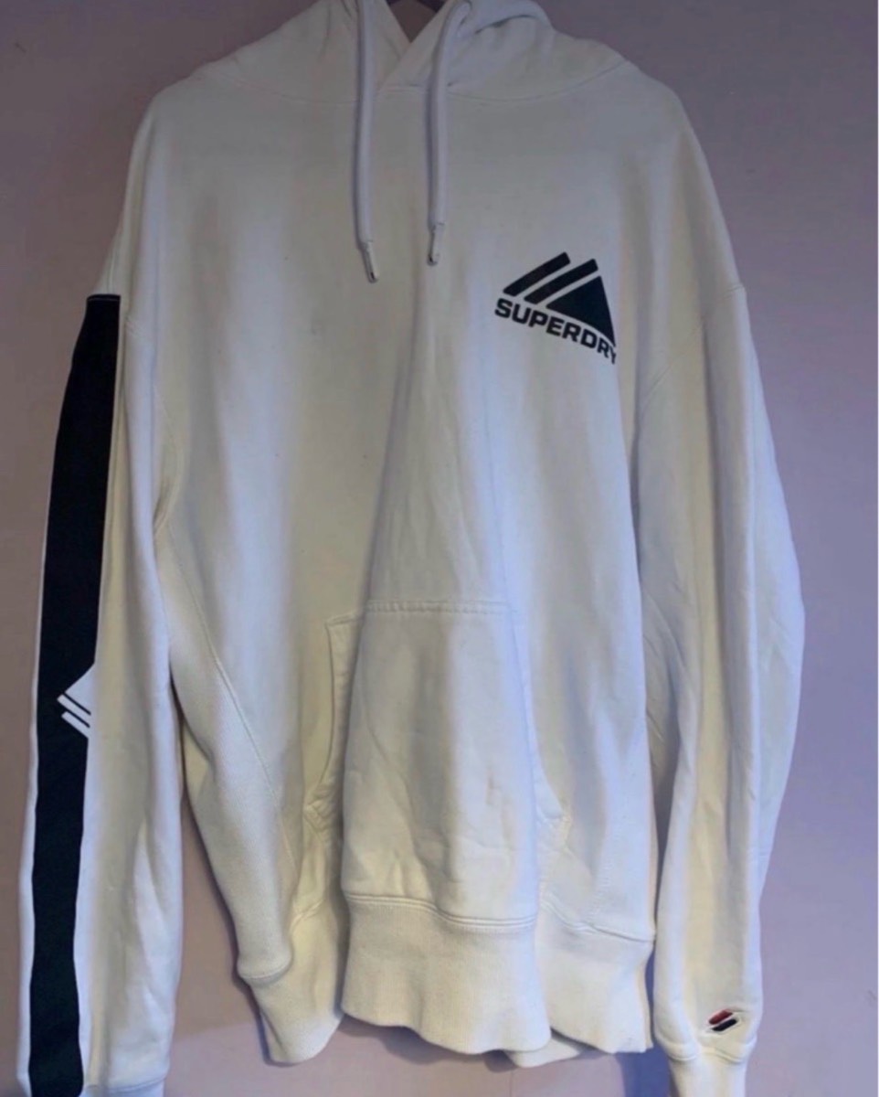 White Superdry Hoodie