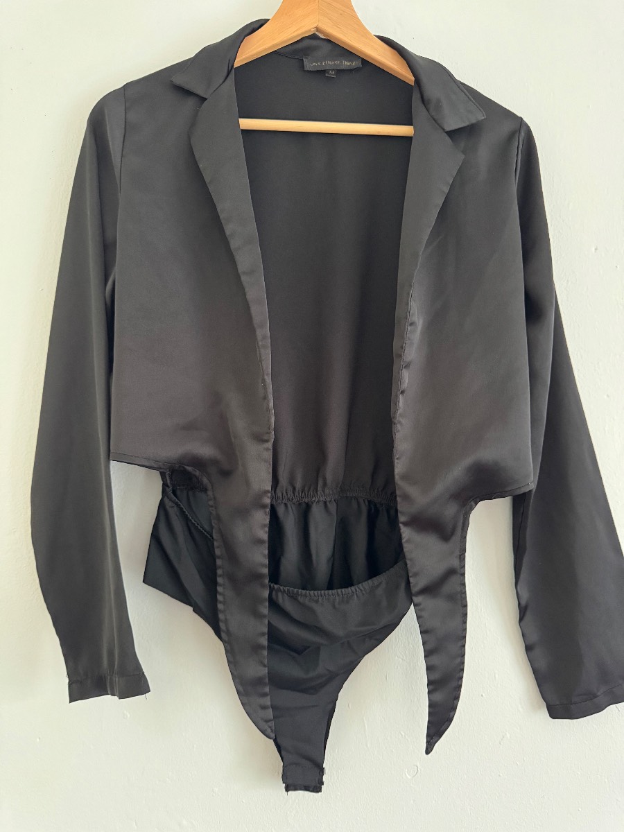 Black Long Sleeve Bodysuit