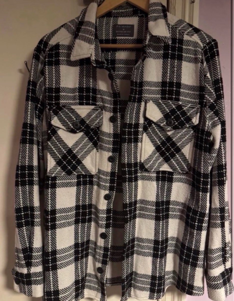 Black & White Shirt Jacket
