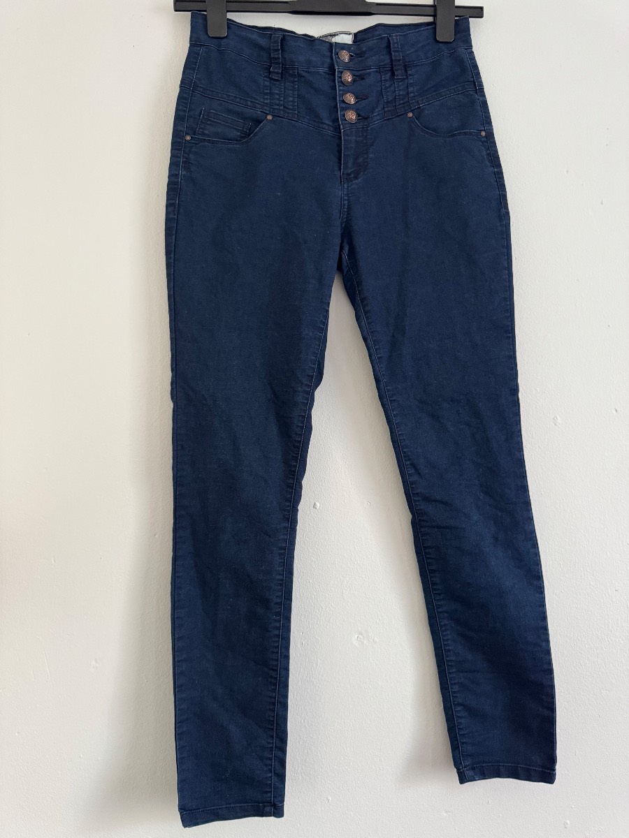 Blue Skinny High Waisted Jeans
