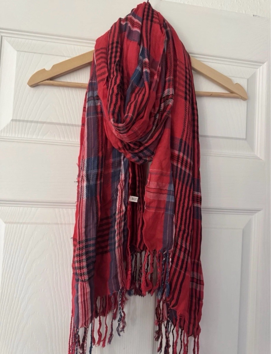 Red Tartan Scarf