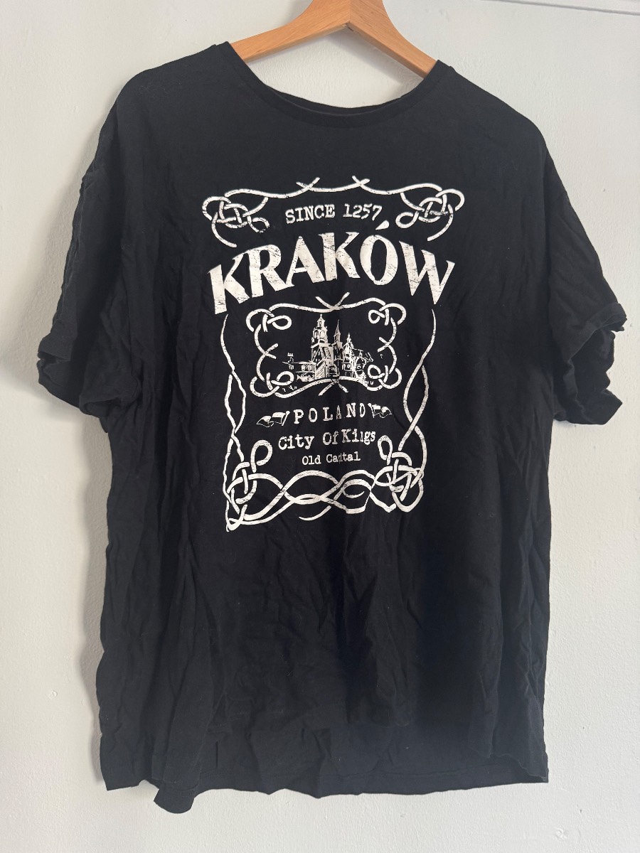Black/White Krakow Poland T-Shirt