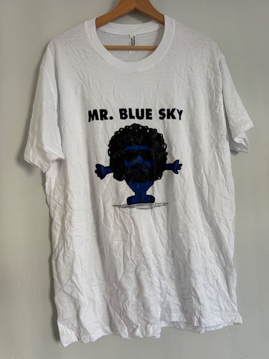 Electric Light Orchestra ELO Jeff Lynne Mr. Blue Sky White T-Shirt