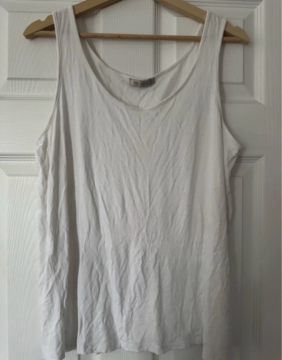 M&S White Vest