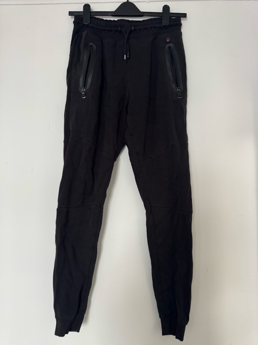 Duck and Cover Black Joggers