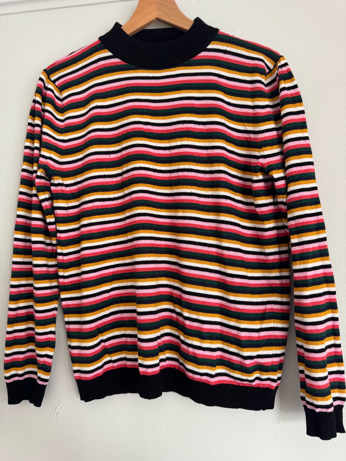 Striped High-Neck Jumper