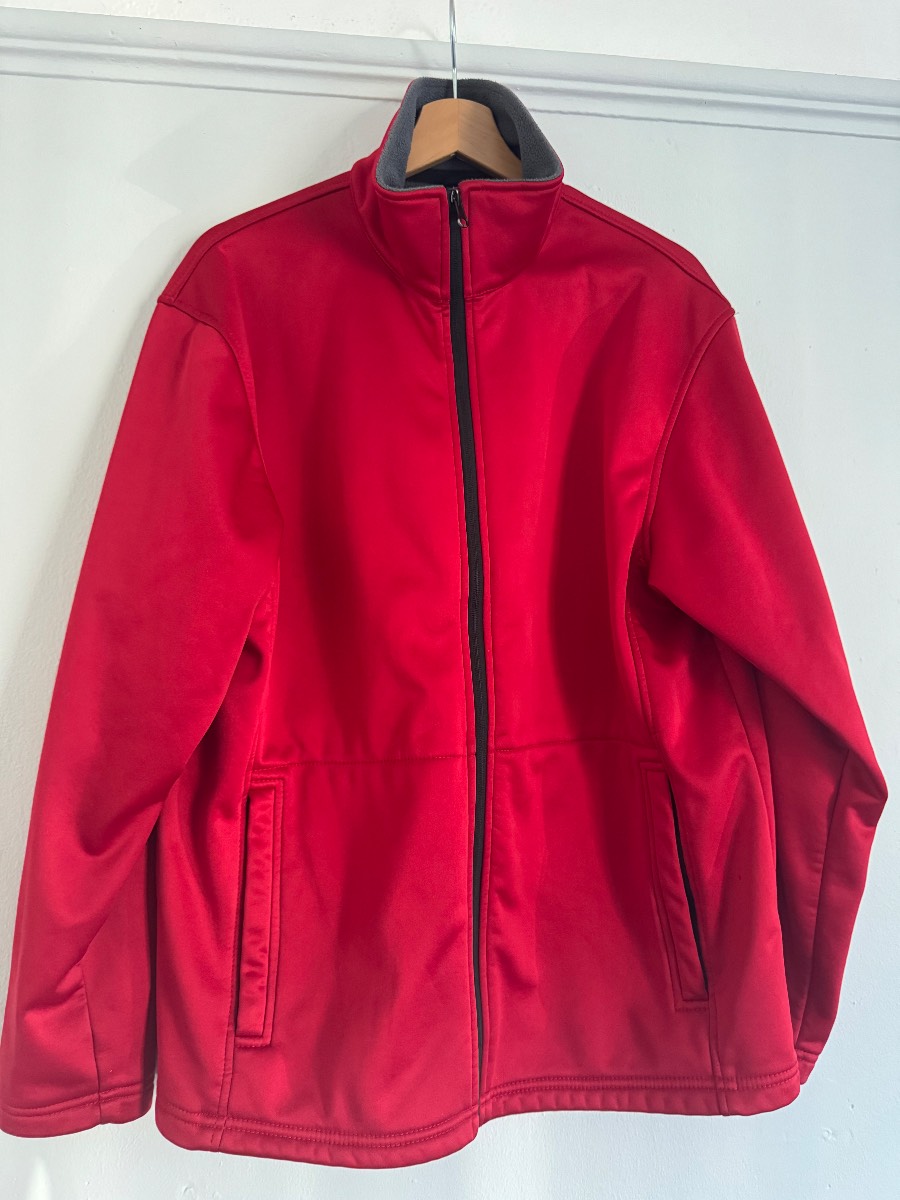 Red Fleece-Lined Shower Proof Jacket