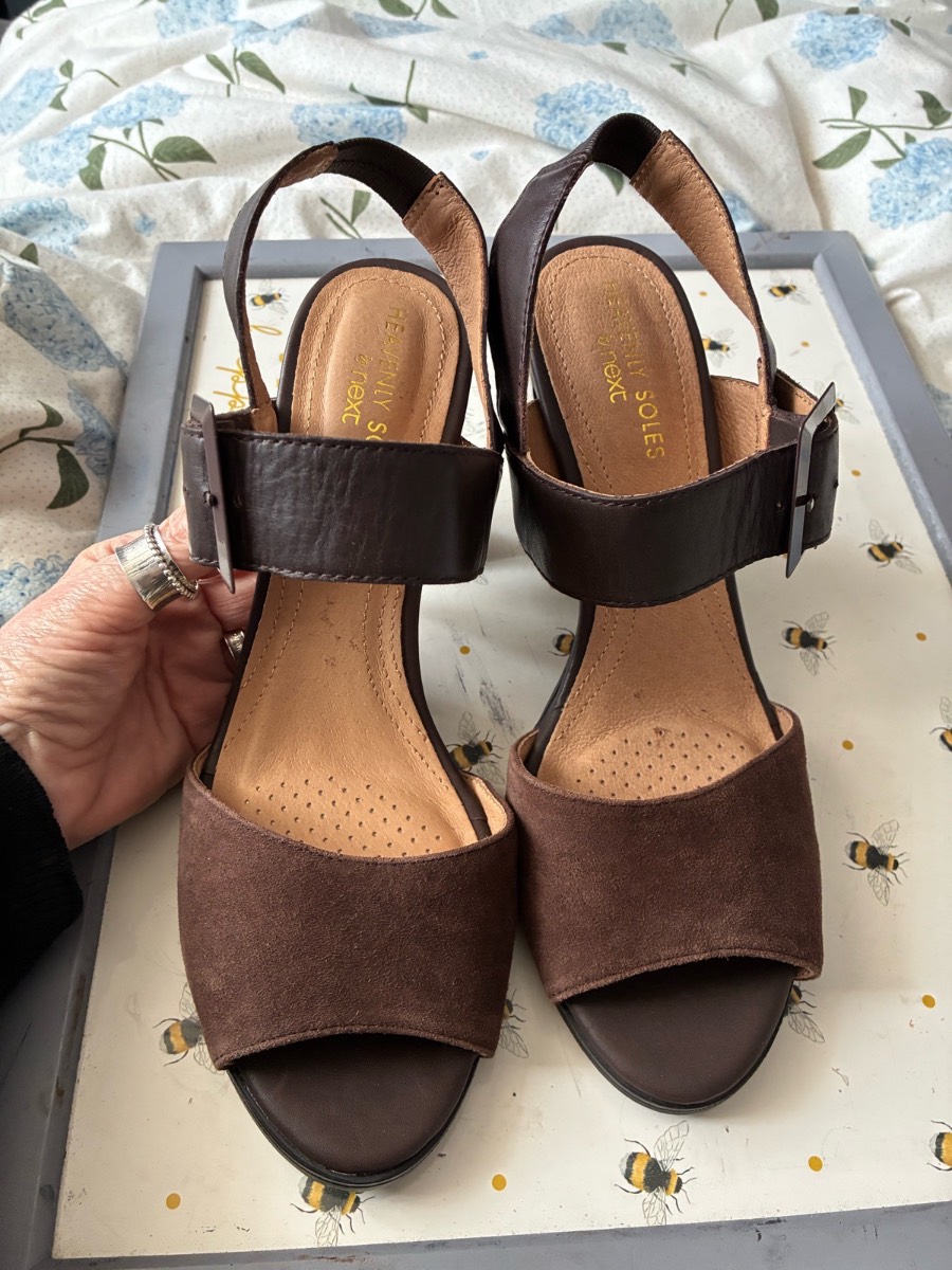 Gorgeous brown leather and suede sandals from Next