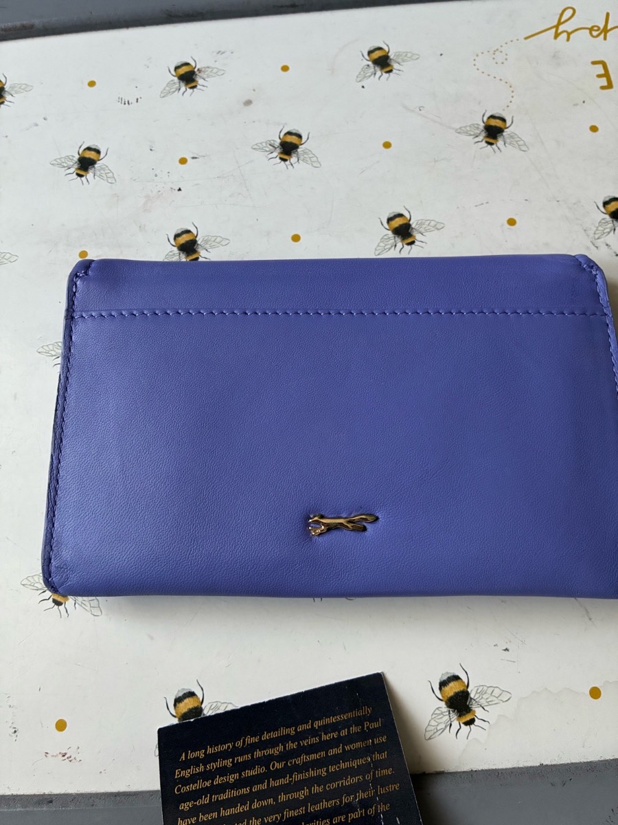 Lilac leather Paul Costelloe purse