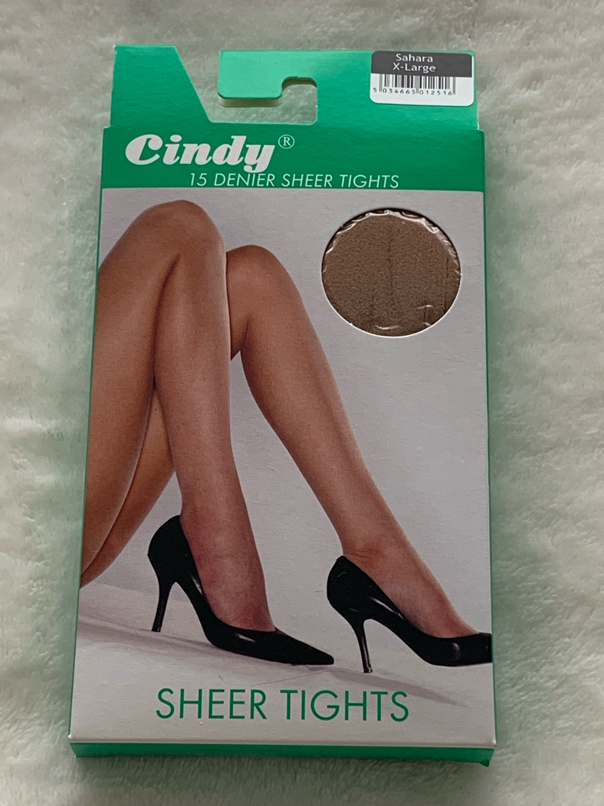 Cindy 15 DEN  Sheer Tights – Everyday Hosiery/ Sahara (Beige-Tan)/ Size XL