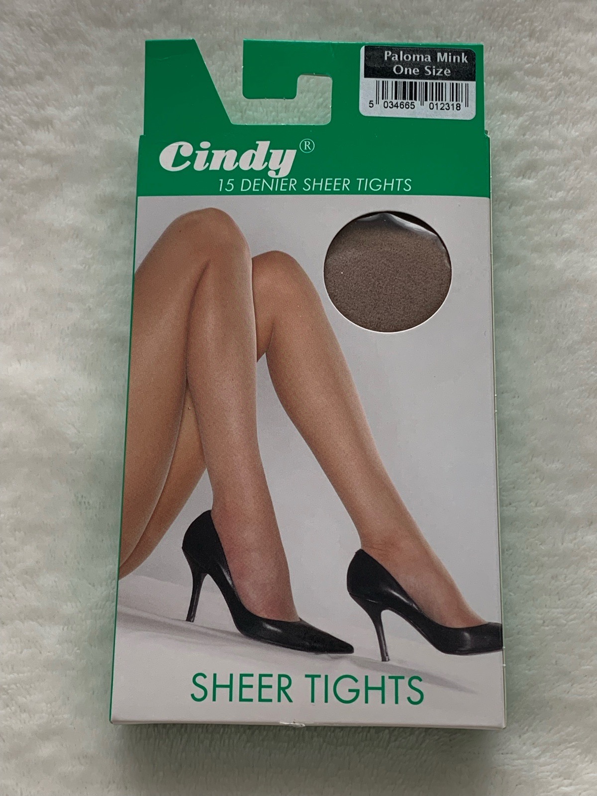 Cindy 15 DEN  Sheer Tights – Everyday Hosiery/ Paloma Mink (Beige) / One Size