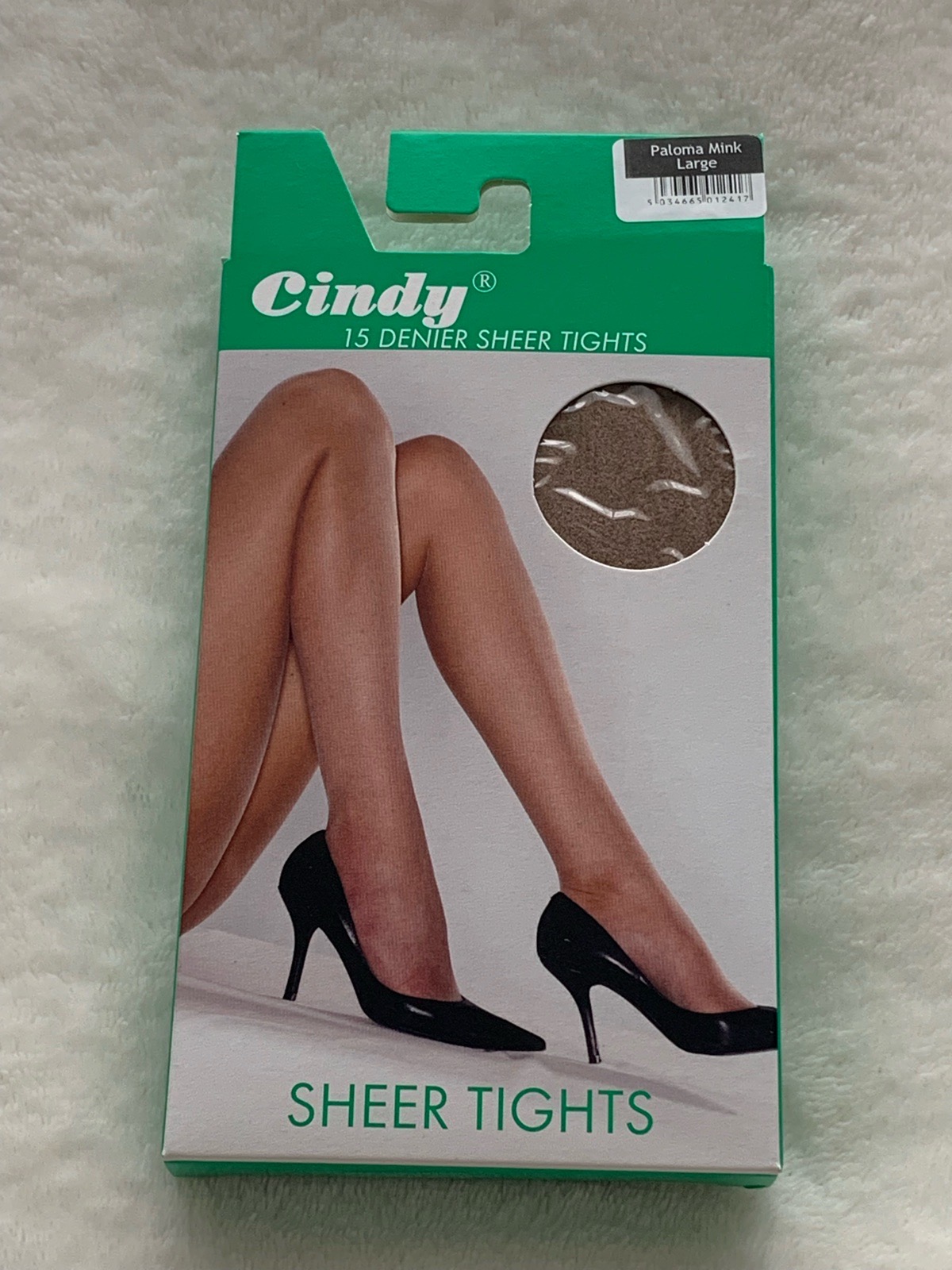 Cindy 15 DEN  Sheer Tights – Everyday Hosiery/ Paloma Mink (Beige) / Size L