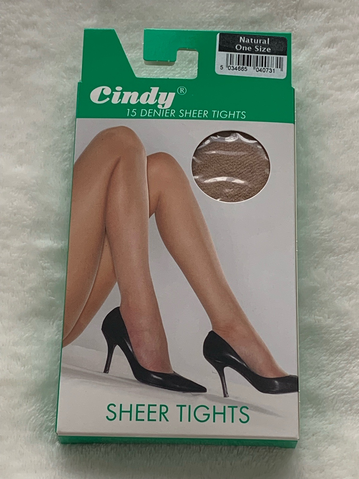 Cindy 15 DEN  Sheer Tights – Everyday Hosiery/ Natural (Beige)/ One Size
