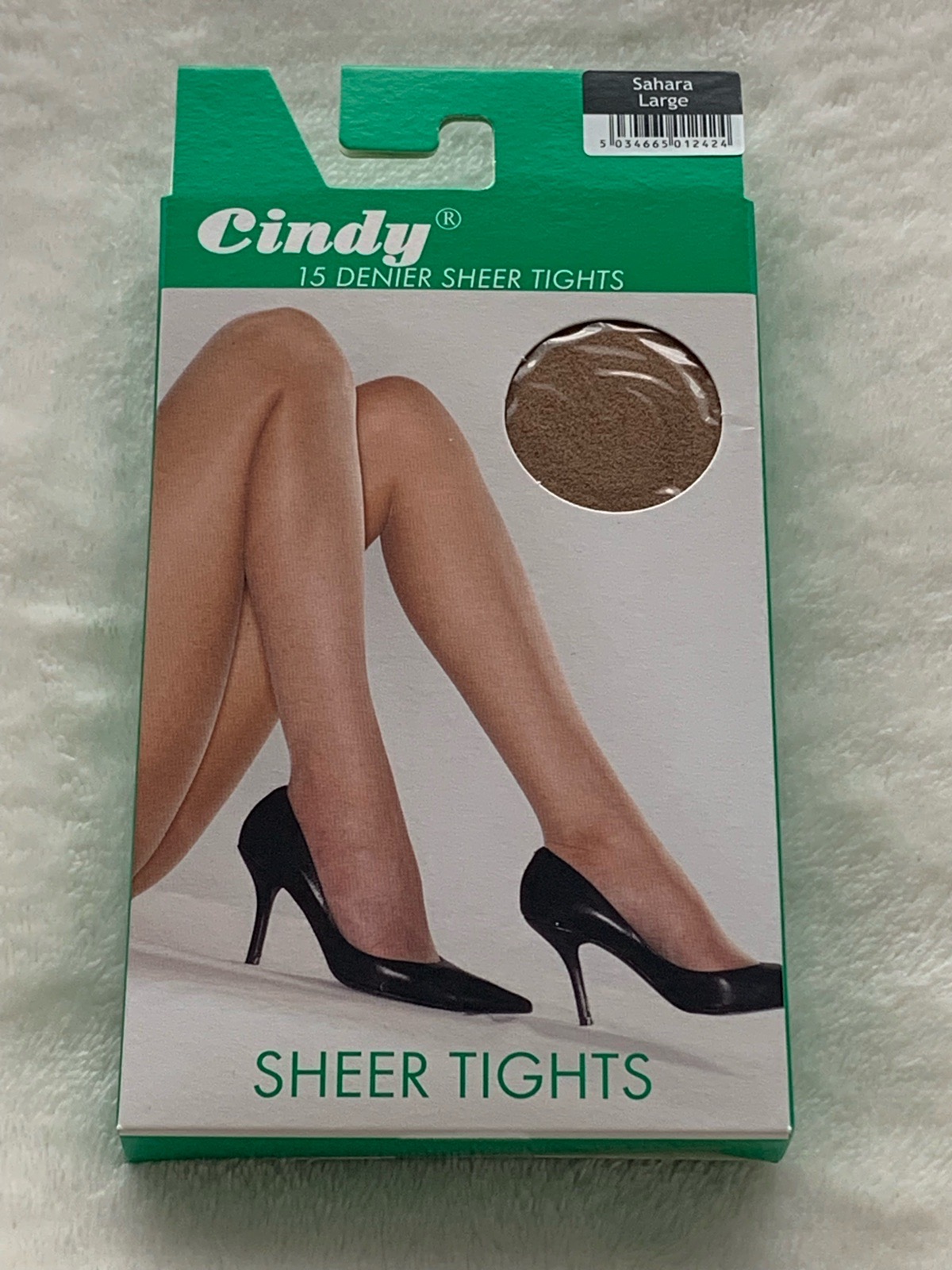 Cindy 15 DEN  Sheer Tights – Everyday Hosiery/ Sahara (Beige-Tan)/ Size L