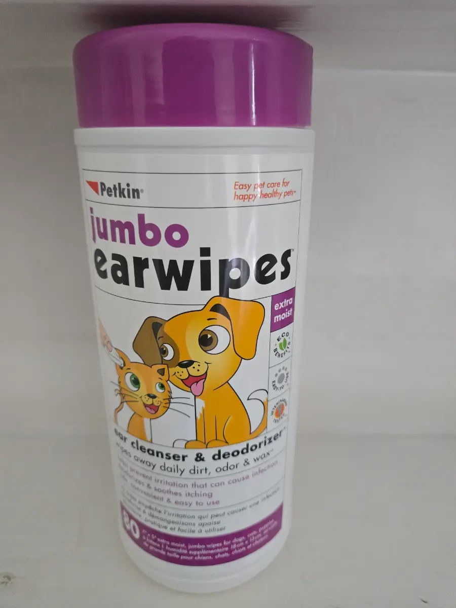 80 jumbo pet earwipes