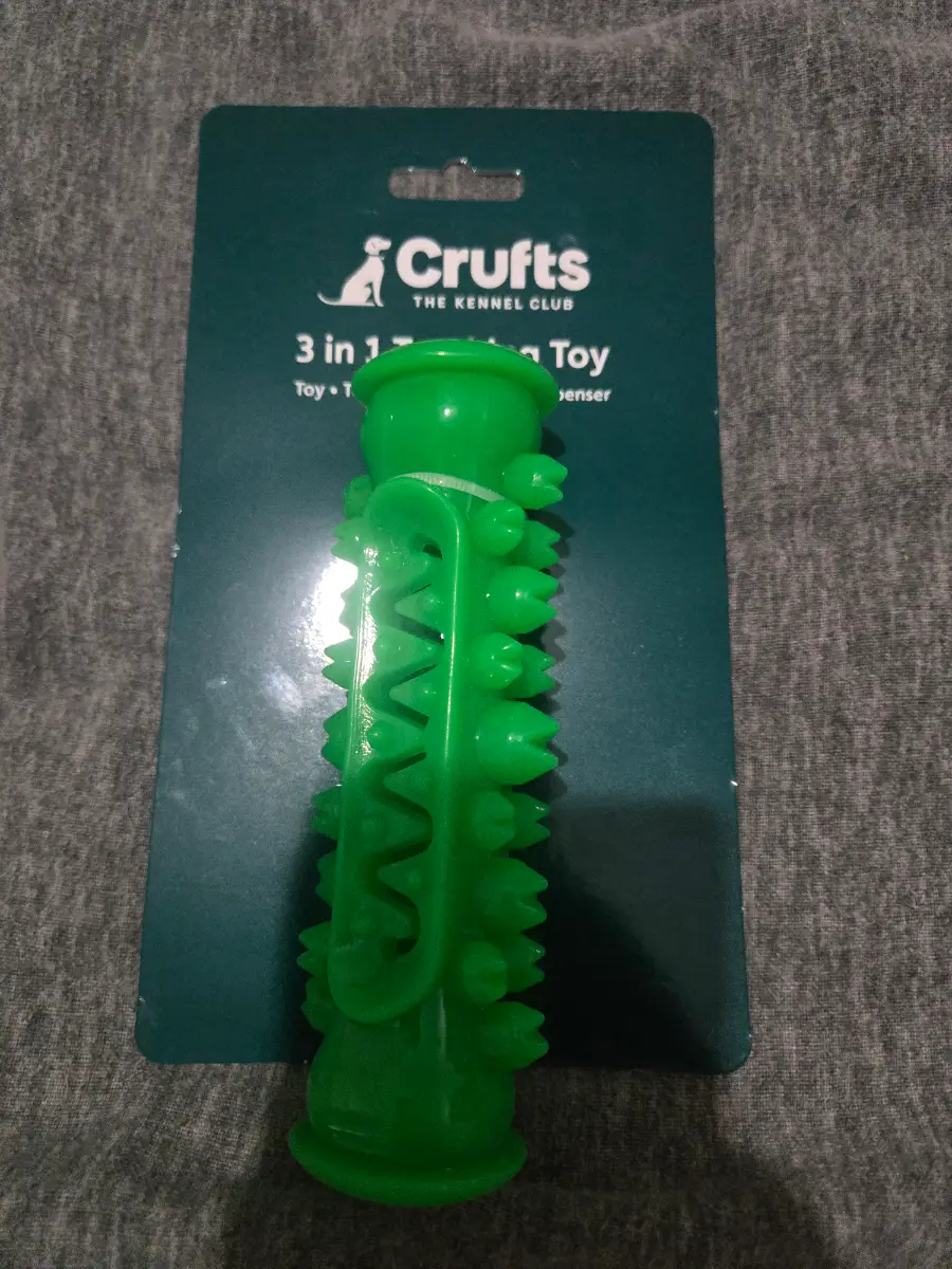 3 in 1 teething dog toy
