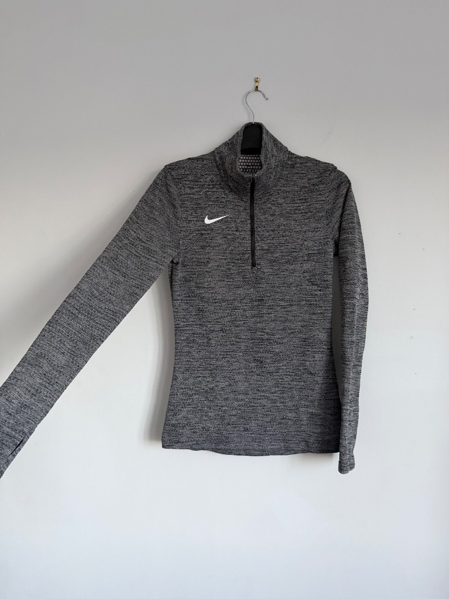 Nike Dri-FIT Grey 1/4 Zip Running Training Top – Women’s XS