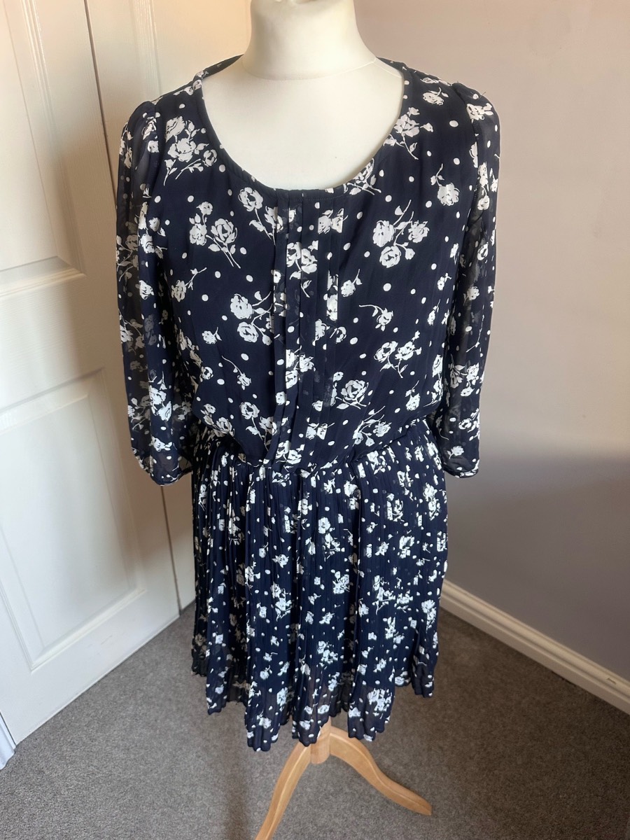 Proportion Body Dressing Floral Pleated Dress