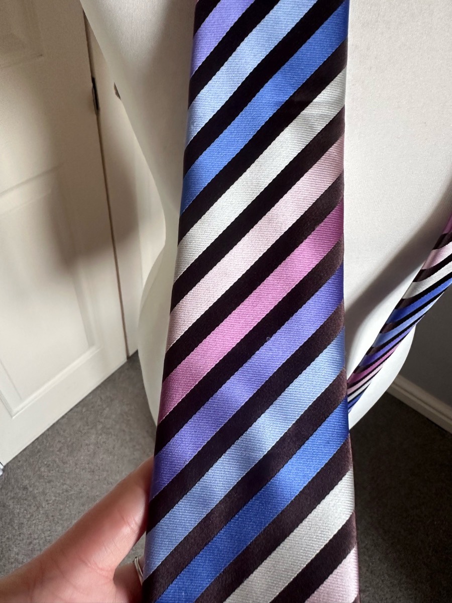 Marks & Spencer Multicolour Striped Tie 157cm Very Good Condition