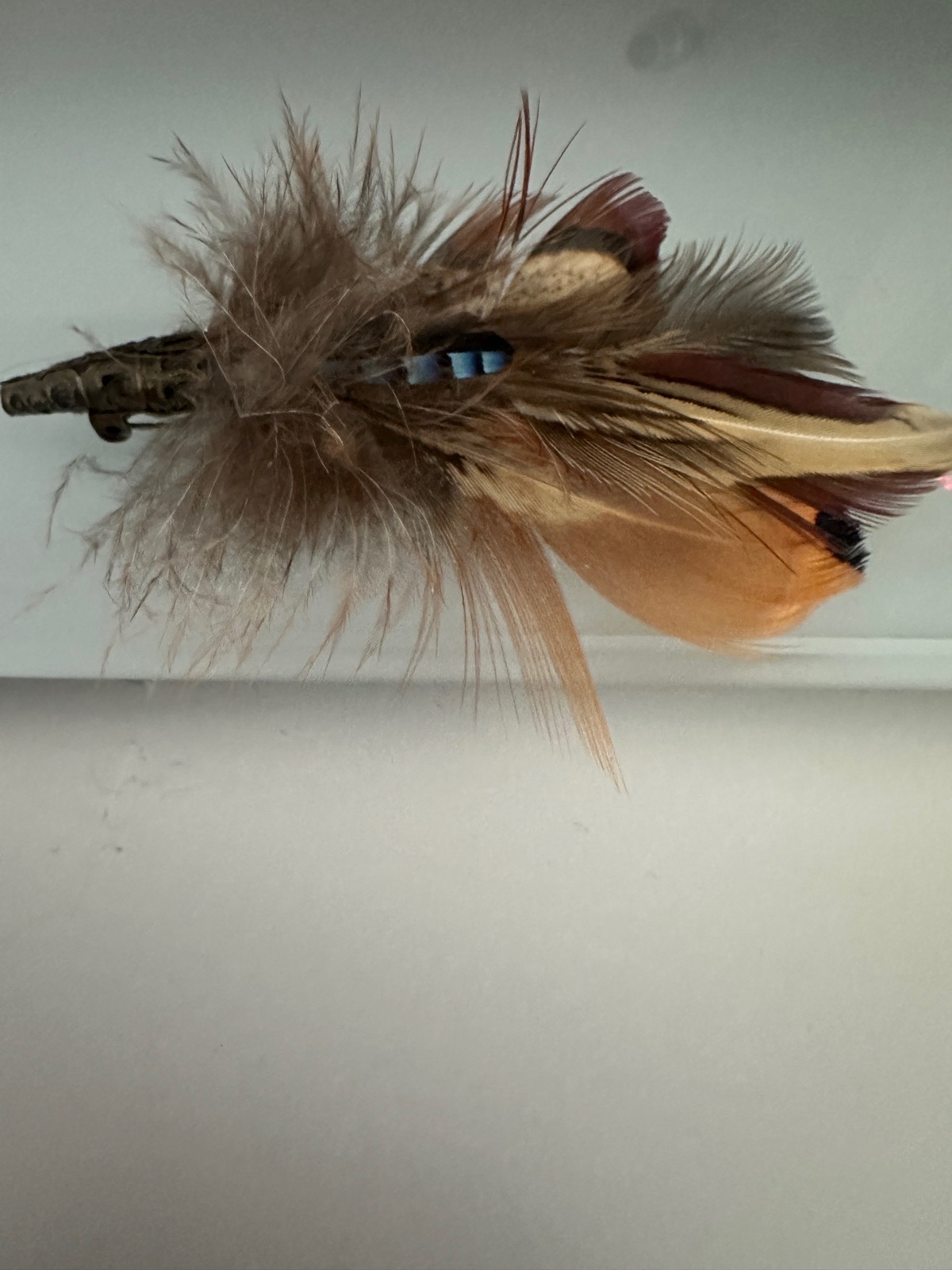Country Crafty Designs Real Feather Hat Pin / Hair Clip