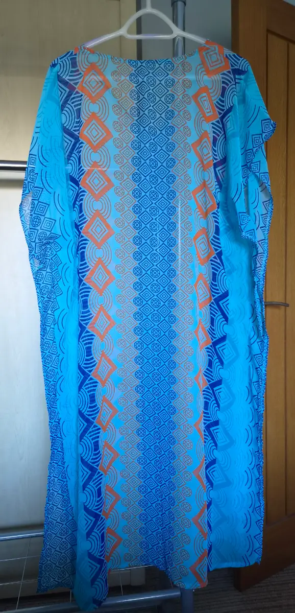 V-neck beach cover-up