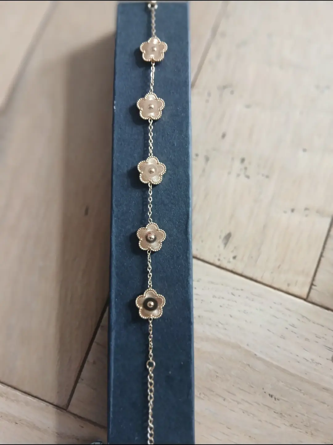 Gold plated stainless steel bracelet