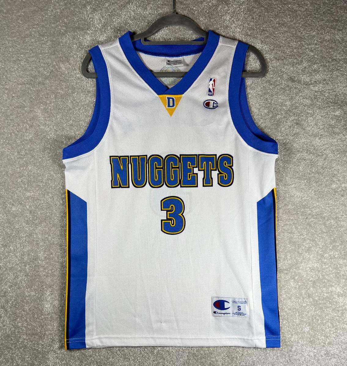 Champion Denver Nuggets Iverson #3 Jersey Size S NBA Basketball Vintage Rare