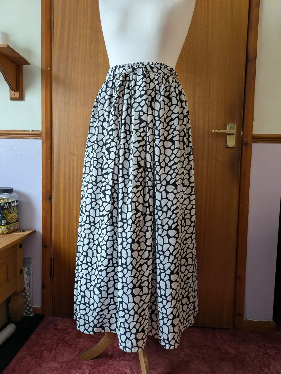 Kemi Telford black and white Monochrome Mosaic Maxi Skirt - NWOT (Fits UK 10-18)