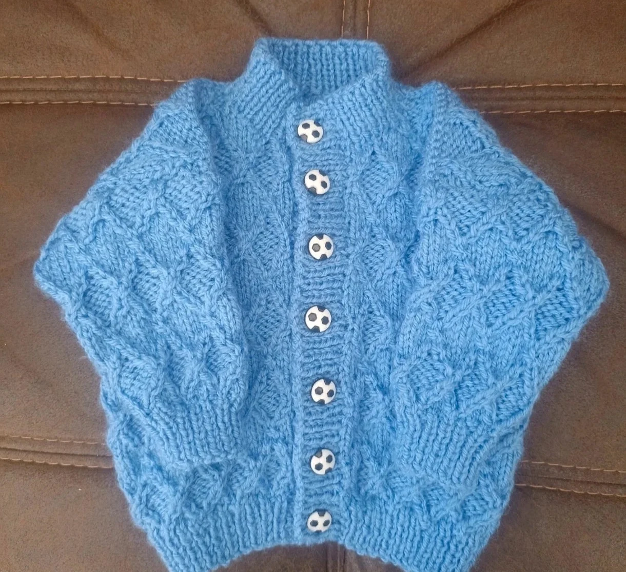 Hand knit baby cardigan 0-6 months