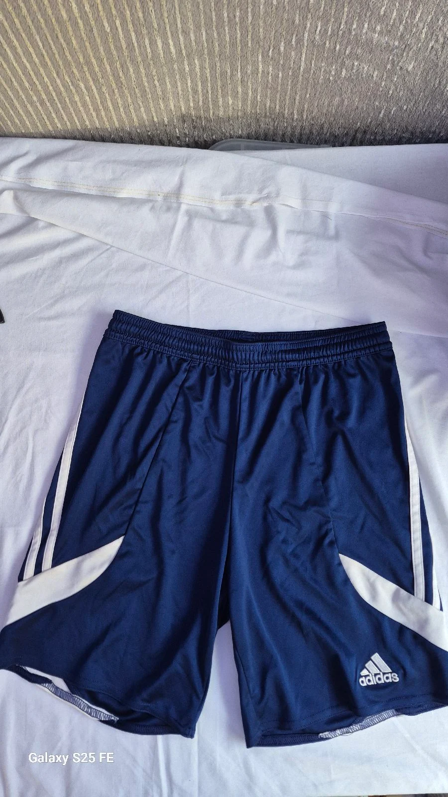 Adidas Climalite Boys Navy Blue Football Shorts Youth Large YL 11-12 Years F50675