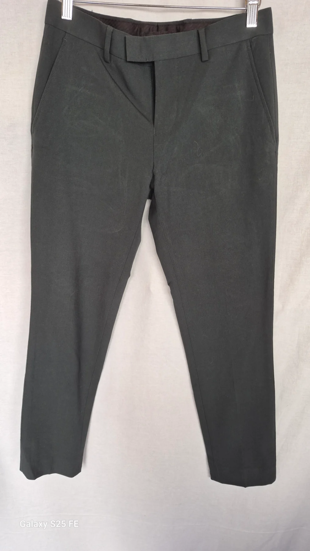 River Island Mens Dark Green Suit Trousers Smart Tailored Formal Pants W28 L30 28S